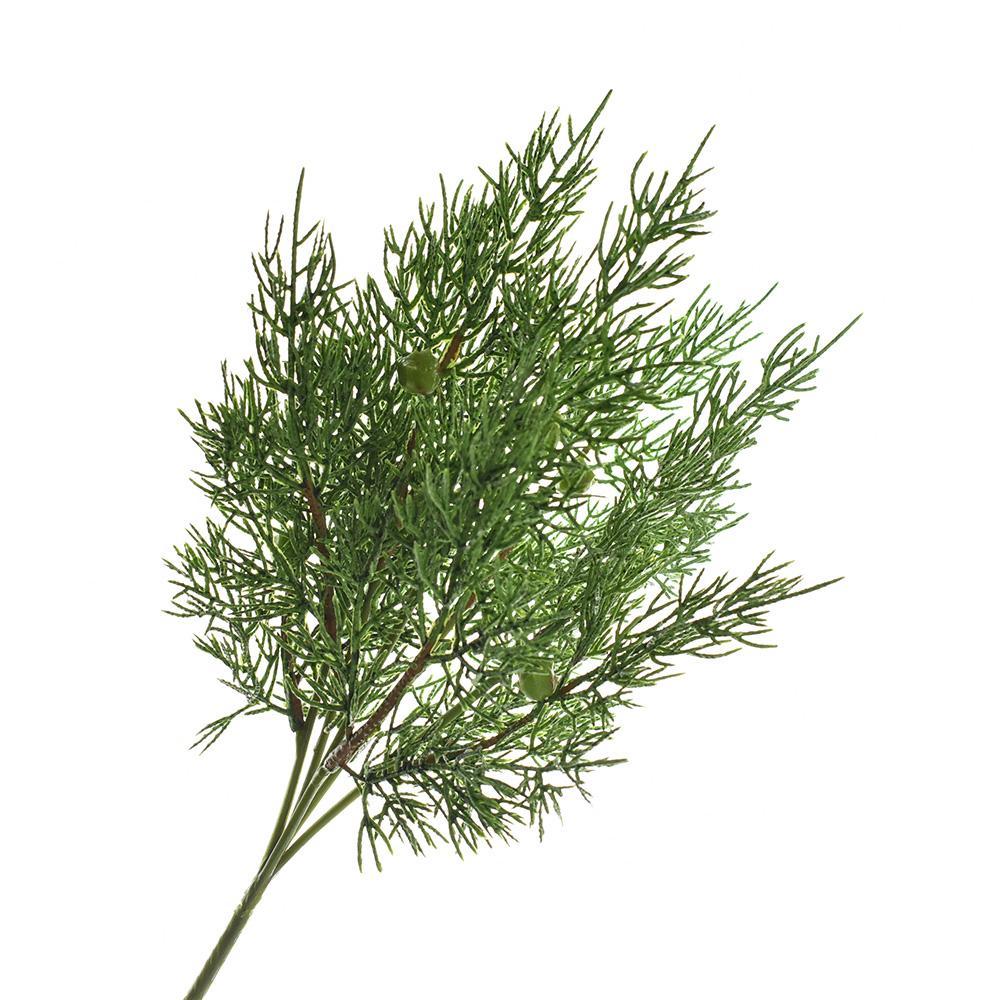 Artificial Cedar Bush Spray, 12Inch Homeford